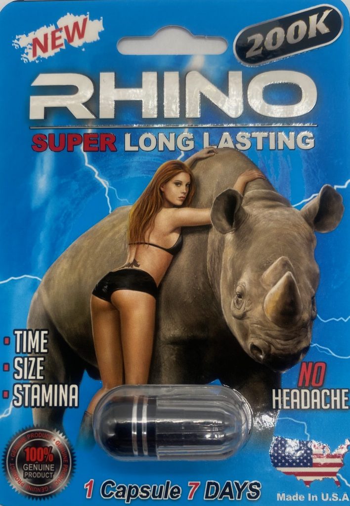 Rhino Super Long Lasting 200K Men Sexual Supplement Enhancement Pill