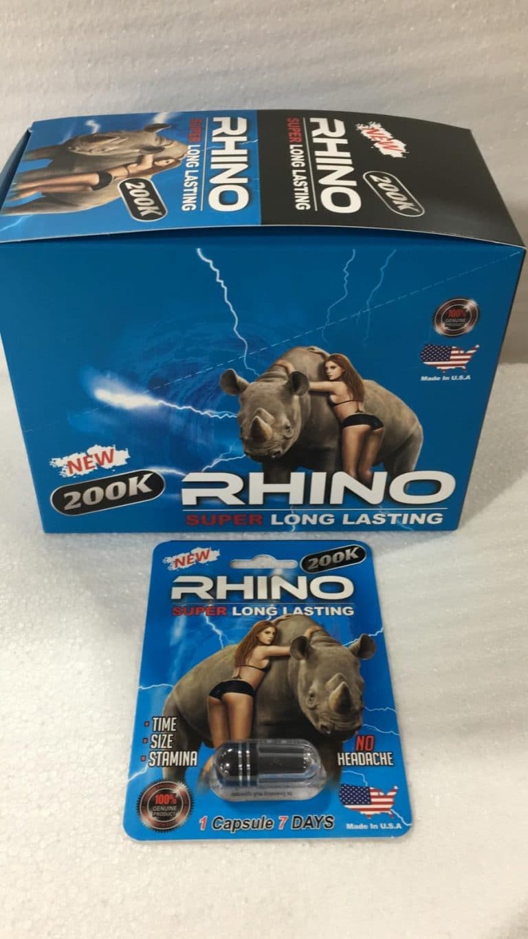 Rhino 200K Platinum Male Sexual Enhancement Pill Box Of 30 Pills