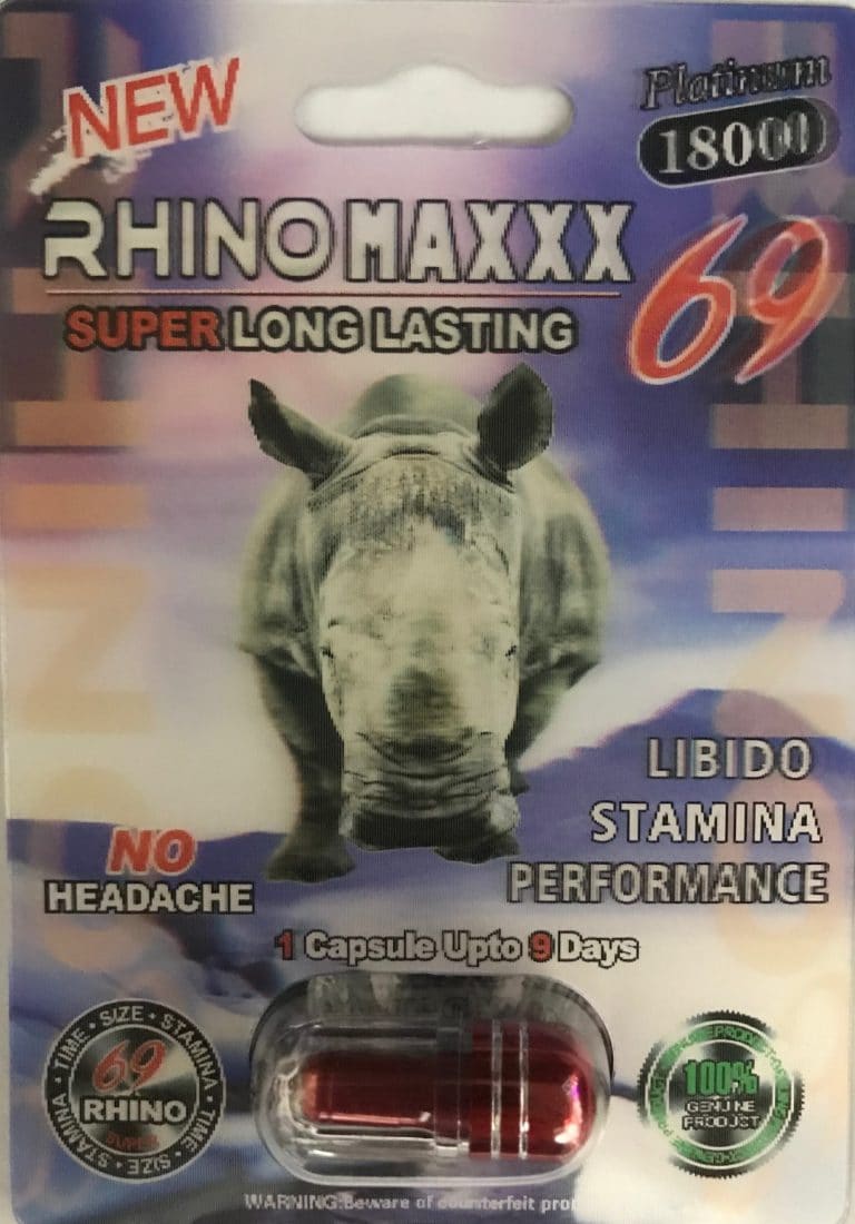 Rhinomaxxx 69 Platinum 18000 Men Sexual Supplement Enhancement Rhino Platinum 7 