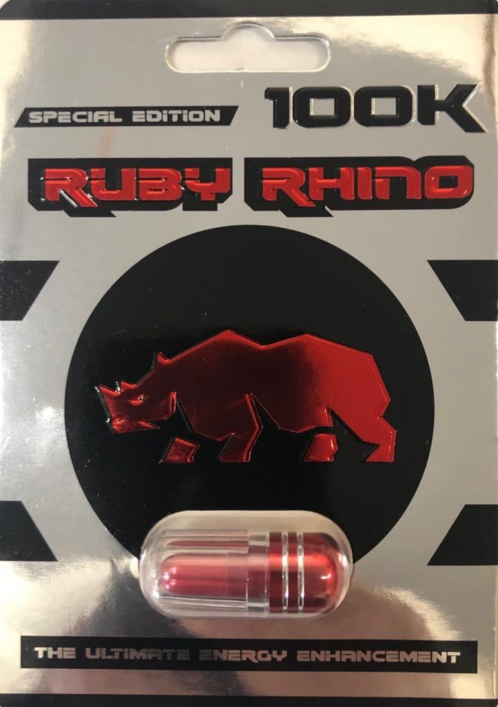 Ruby Rhino 100K Men Sexual Supplement Enhancement Pill - Rhino Platinum 7