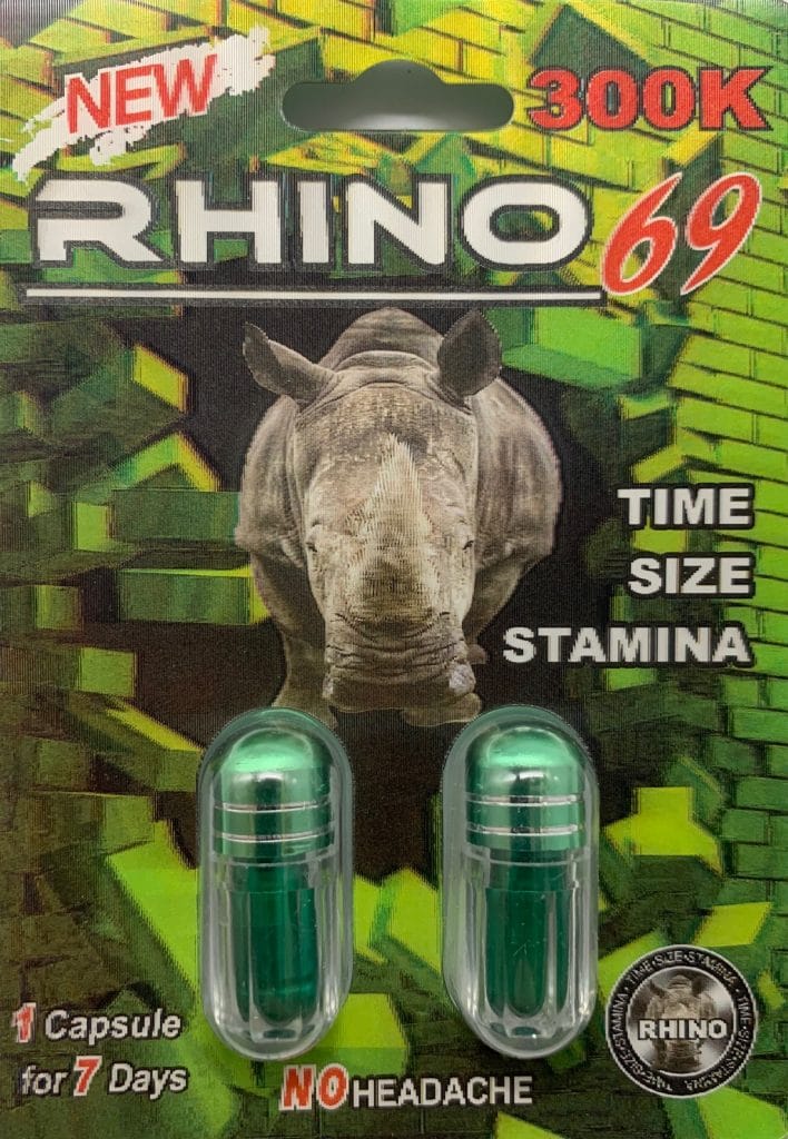 Rhino 69 300K Men Sexual Supplement Enhancement Double Pill Rhino