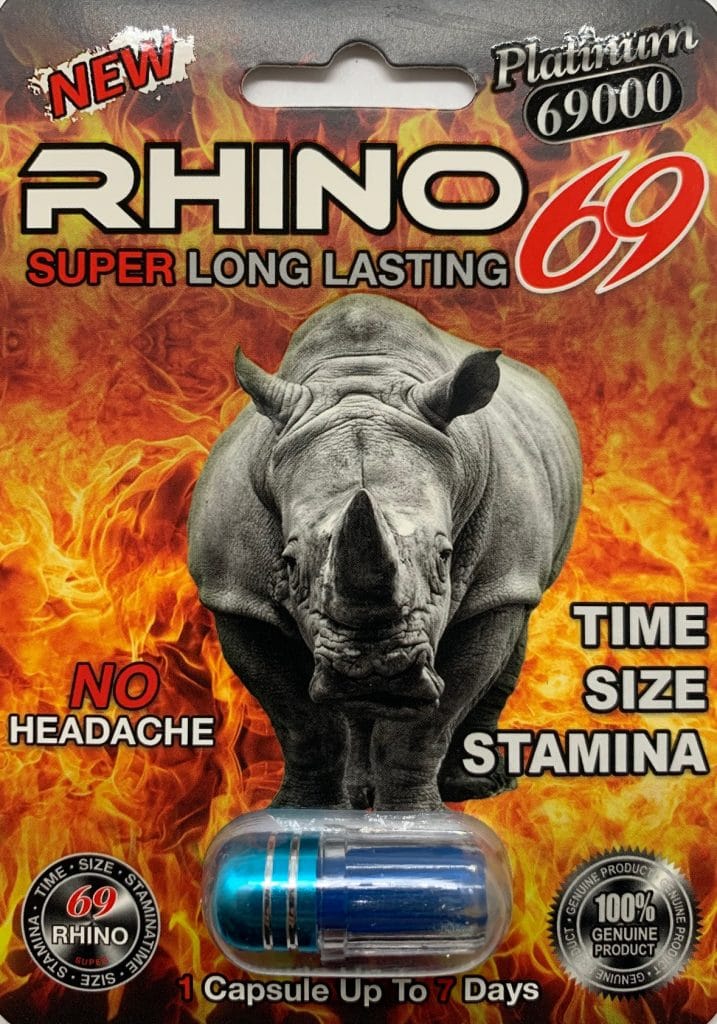Rhino 69 69000 Platinum Men Sexual Supplement Enhancement Pill Rhino Platinum 7