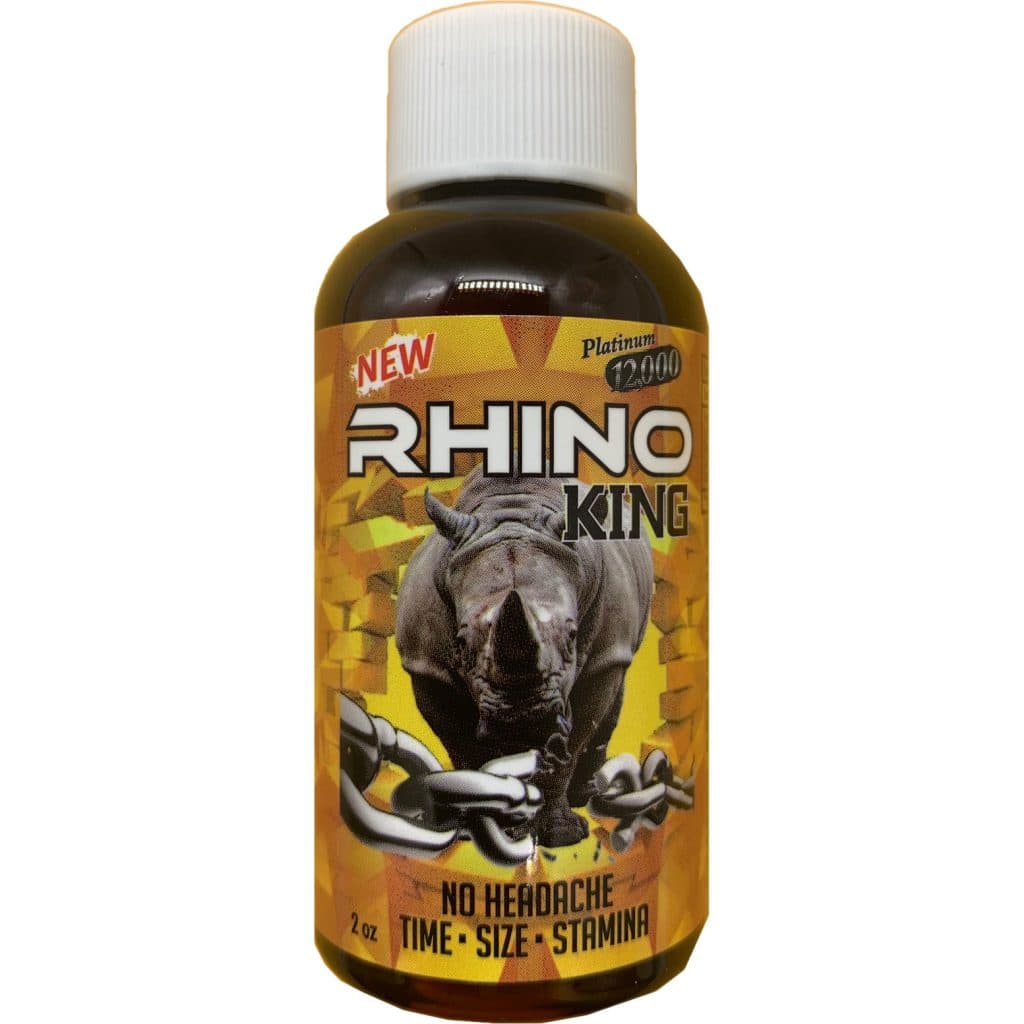 Rhino King 12000 Sexual Enhancement Drink Bottle - Rhino Platinum 7