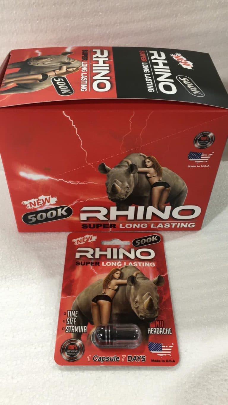 Rhino 500K Platinum Male Sexual Enhancement Pill (Box of 30 Pills