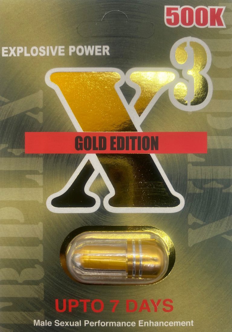 X3 Gold Edition 500k Men Sexual Supplement Enhancement Pill Rhino Platinum 7