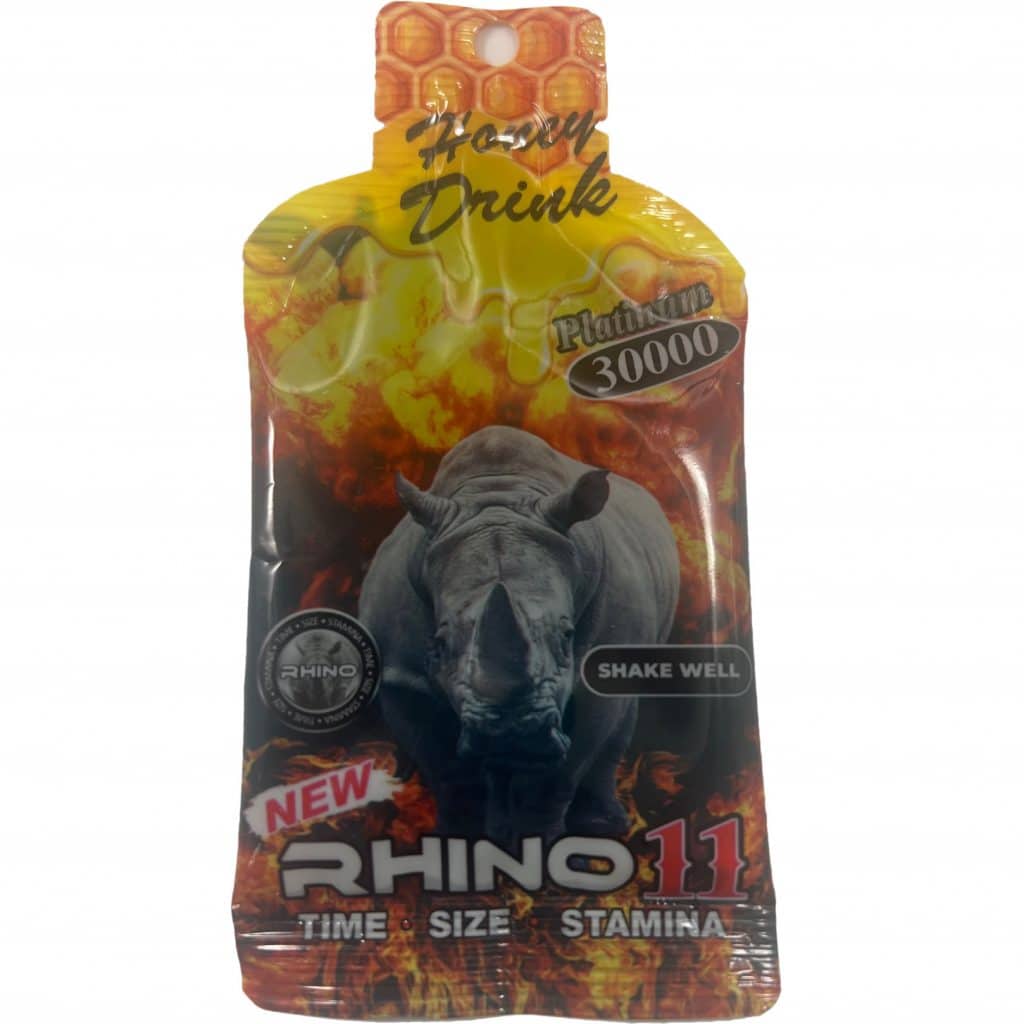 Rhino 11 Platinum 11000 Sexual Enhancement Honey Drink - Rhino Platinum 7