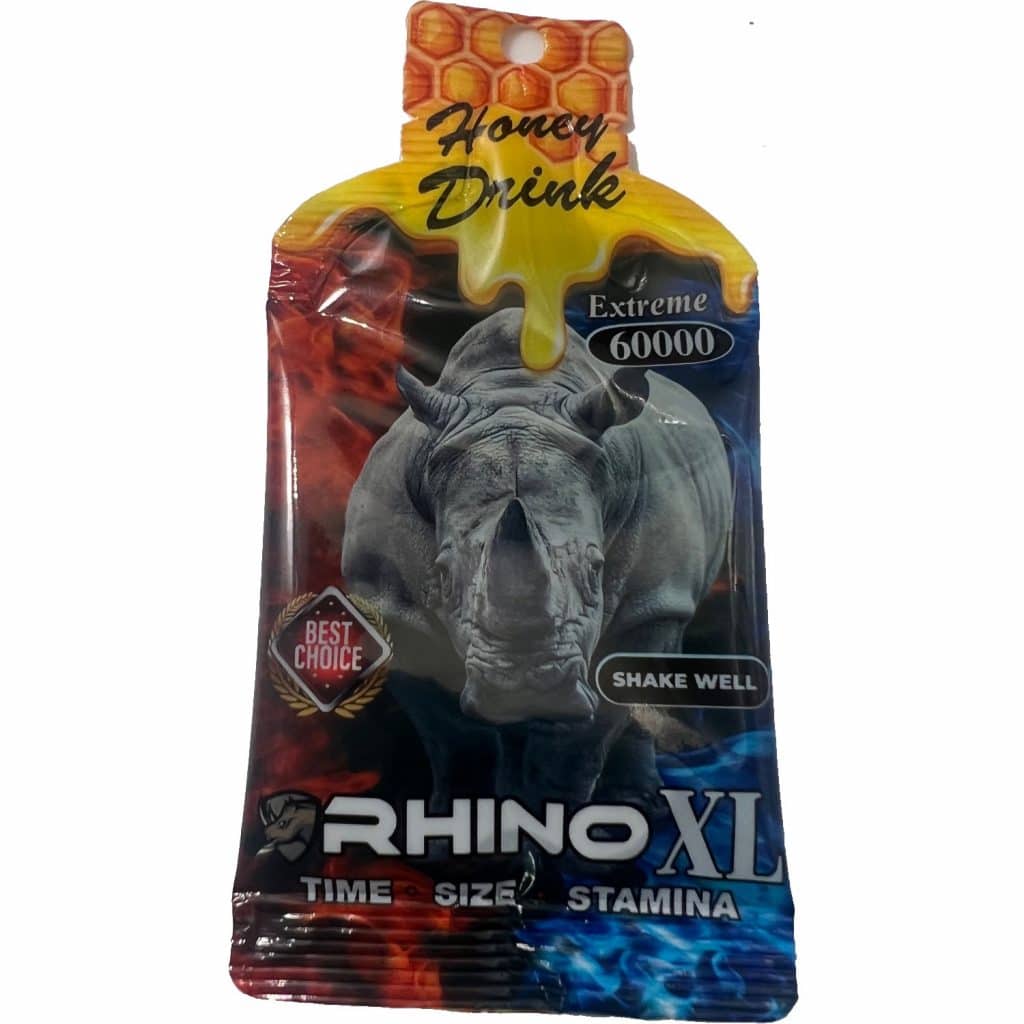 Rhino XL Extreme 60000 Sexual Enhancement Honey Drink - Rhino Platinum 7